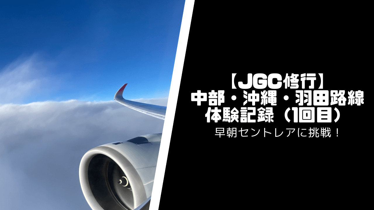 【JGC修行】中部・沖縄・羽田路線の体験記録（1回目）